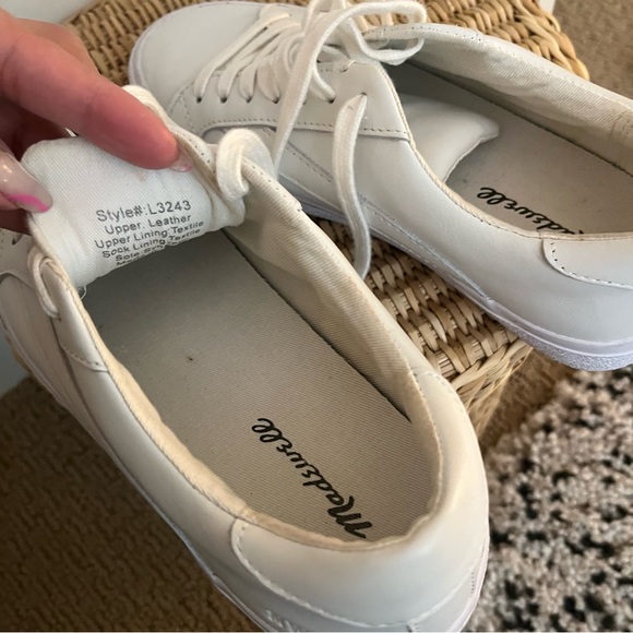 Madewell white sneakers Sidewalk Low-Top Sneakers in Leather - Picture 8 of 8